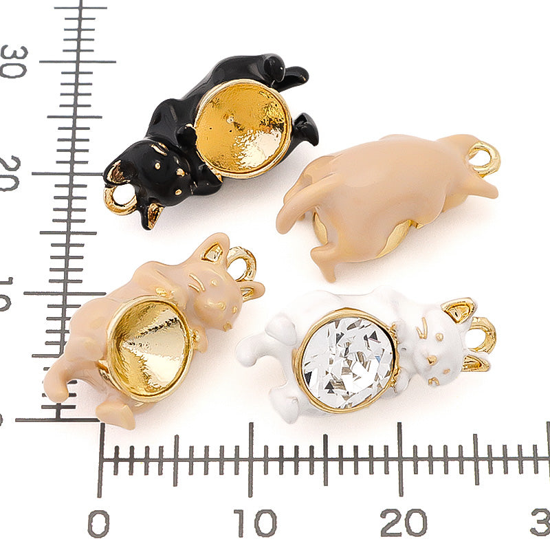 Charm Cat Crystal White/G