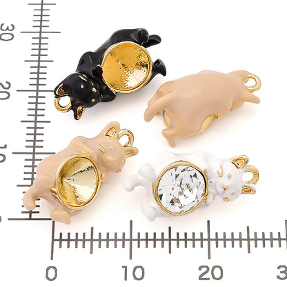 Charm Cat Crystal White/G