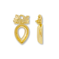 石座チャーム ニンジン #4320 10×7mm用　ゴールド