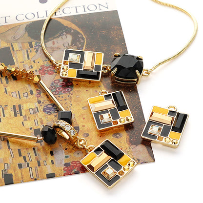 Charm Kiss Crystal Aurum Crystal Golden Shadow Jet/G