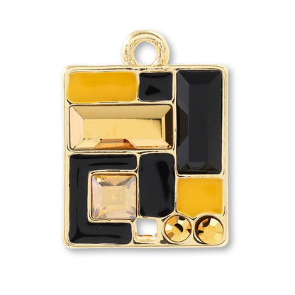 Charm Kiss Crystal Aurum Crystal Golden Shadow Jet/G