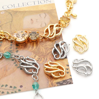 Charm Water Serpent I Rhodium Color