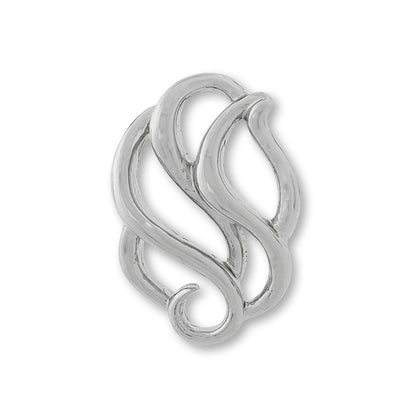 Charm Water Serpent I Rhodium Color