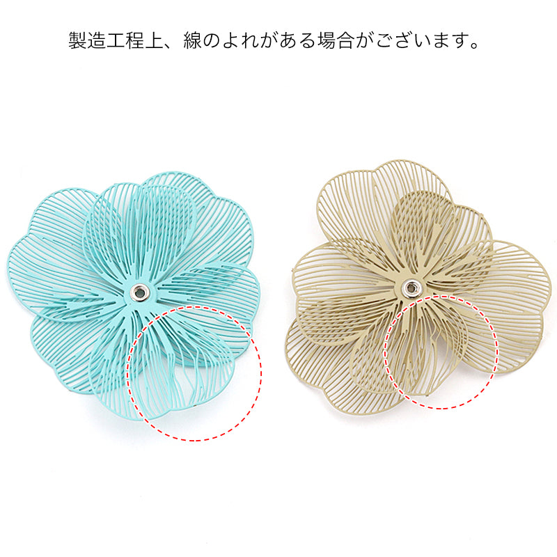 スペインパーツ 6弁花 No.1　ターコイズ