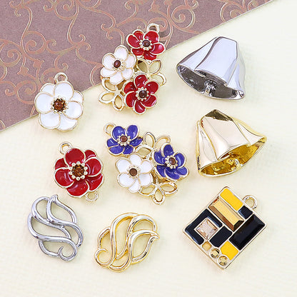 Charm Anemone 1 ring RC Smoke Topaz Red/G