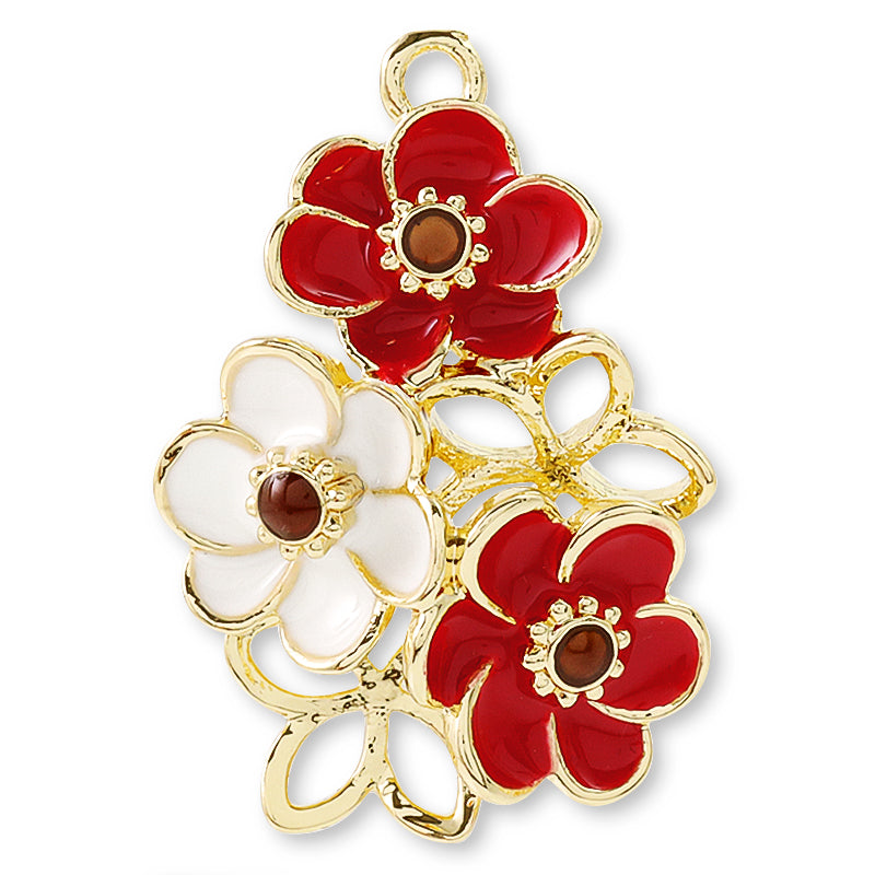 Charm Anemone 3 wheels red/white/G