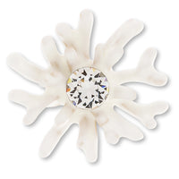 Charm Coral with Vertical Ring Crystal White/G