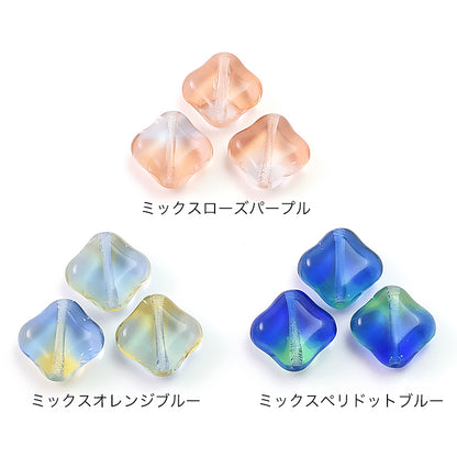 チェコ スクエア　ミックスオレンジブルー