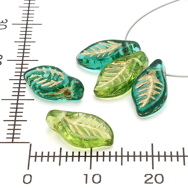Czech Press Leaf 5 Emerald G