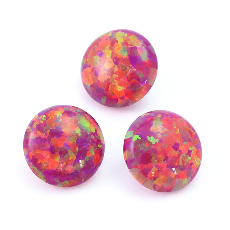 Artificial Opal (KYOTO OPAL) Round Carmine
