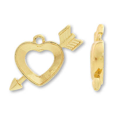 BezelCharm Heart &amp; Arrow 