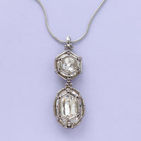 Kit KR1347Kiwa crystalsJewel woven princess round oval necklace crystal
