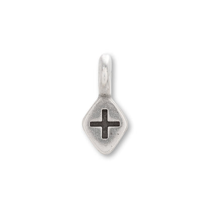 Greek Charm Cross No.5 Silver Antique