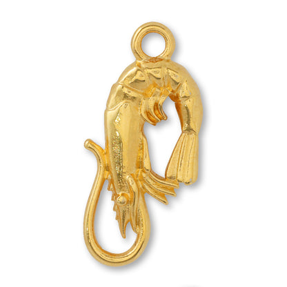 Greek charm shrimp gold