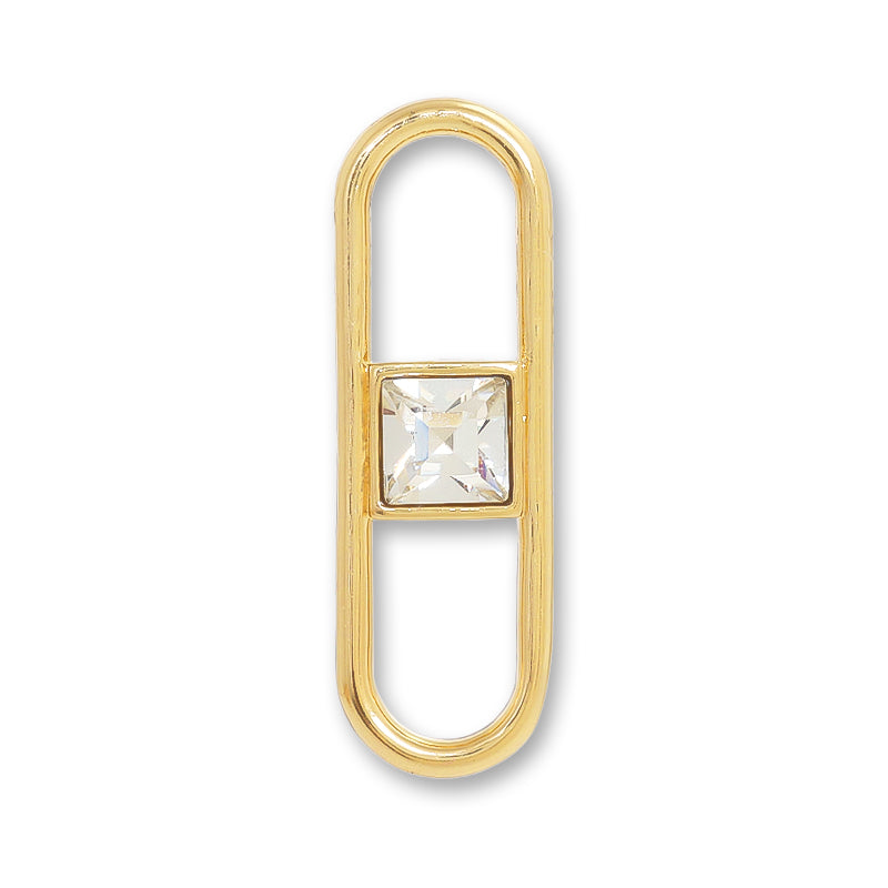 Metal ring parts with stone 1 Crystal/G