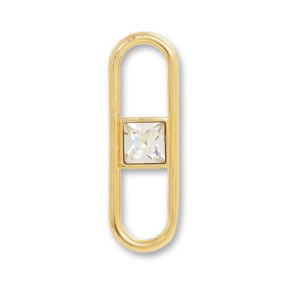 Metal ring parts with stone 1 Crystal/G