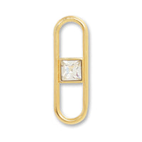 Metal ring parts with stone 1 Crystal/G
