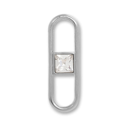 Metal ring parts with stone 1 Crystal/RC