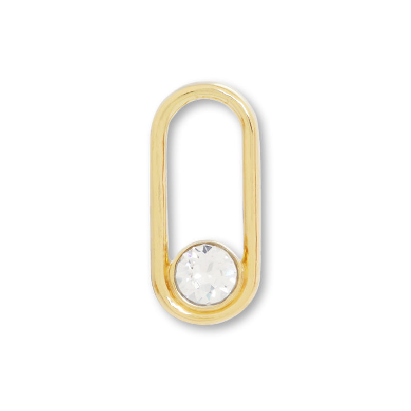 Metal ring parts with stone 2 crystal/G