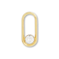 Metal ring parts with stone 2 crystal/G