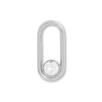 Metal ring parts with stone 2 crystal/RC