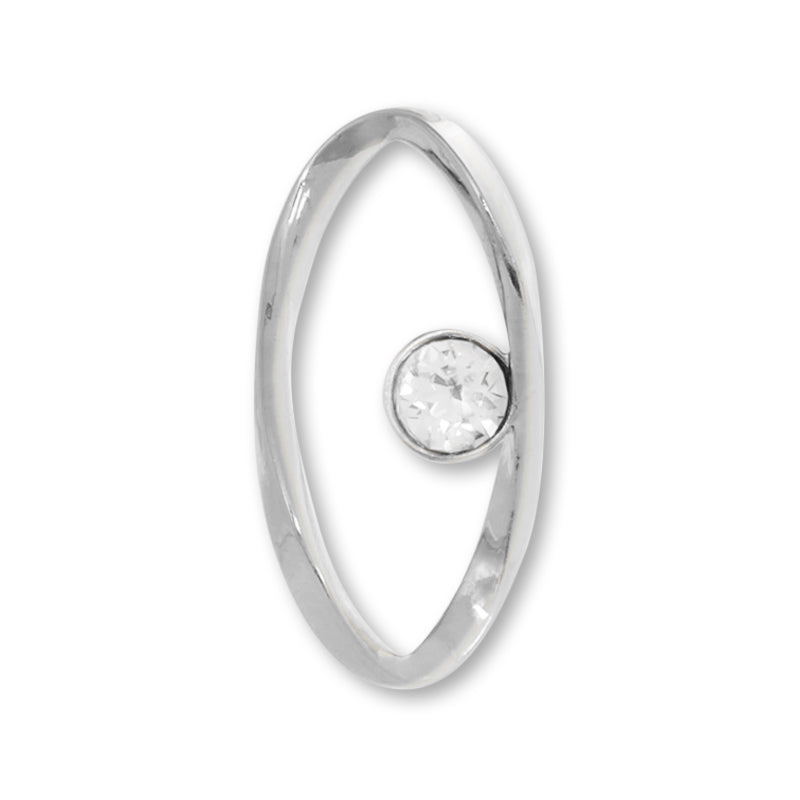 Metal ring parts with stone 3 crystal/RC