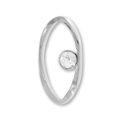 Metal ring parts with stone 3 crystal/RC