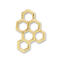 Metal parts honeycomb 3 gold
