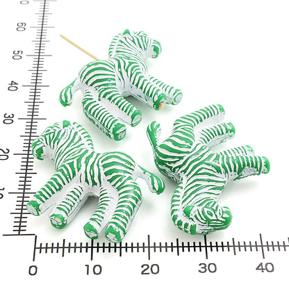 Acrylic made in Germany zebra green/white