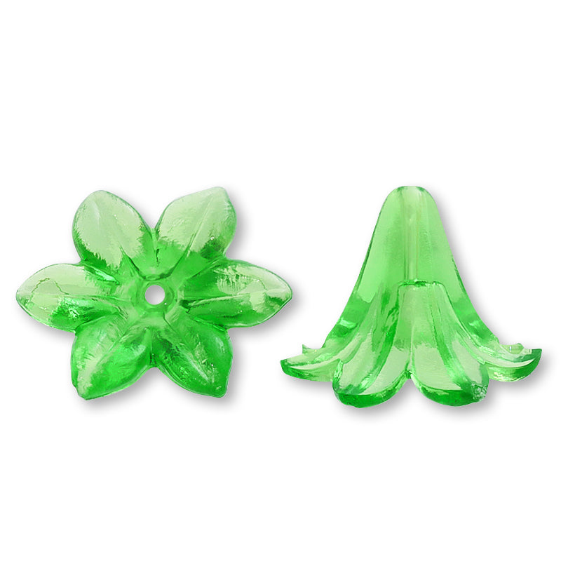Acrylic Made in Germany Flower 27 Lime Green