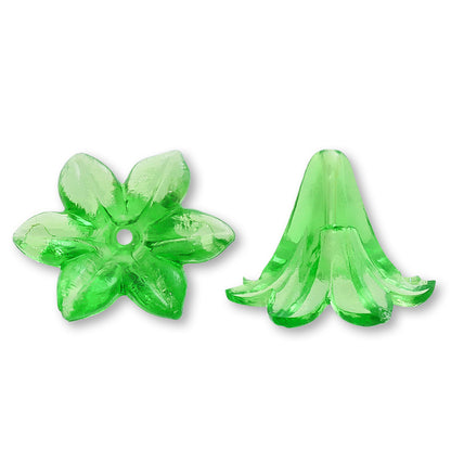 Acrylic Made in Germany Flower 27 Lime Green