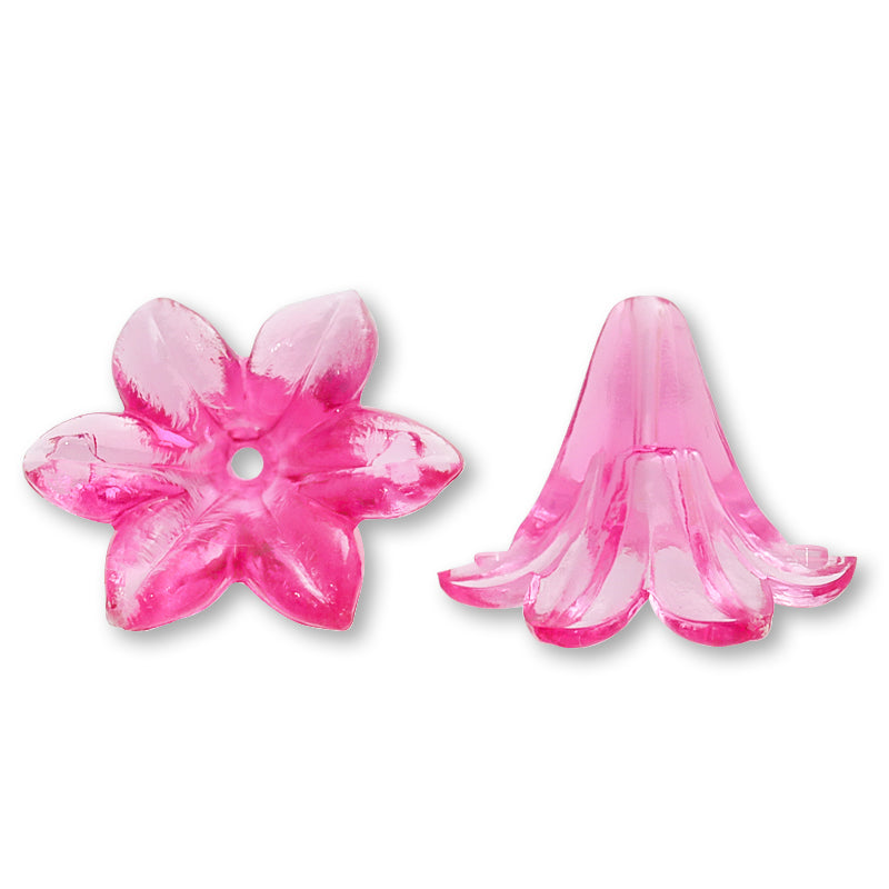 Acrylic Made in Germany Flower 27 Fuchsia Pink