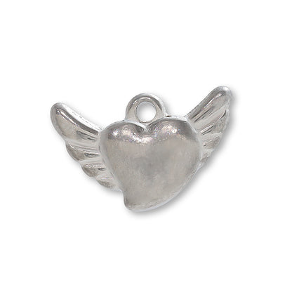 Stainless steel charm heart wing fabric (SUS304)