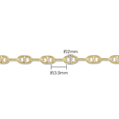 Chain neck K-432 (with adjuster) gold