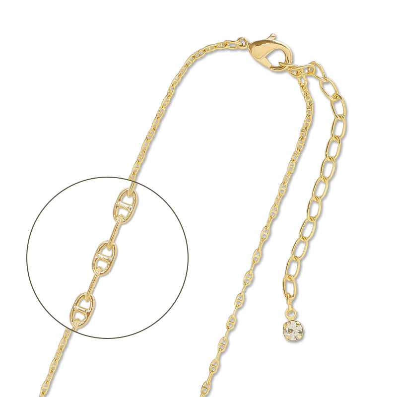 Chain neck K-432 (with adjuster) gold