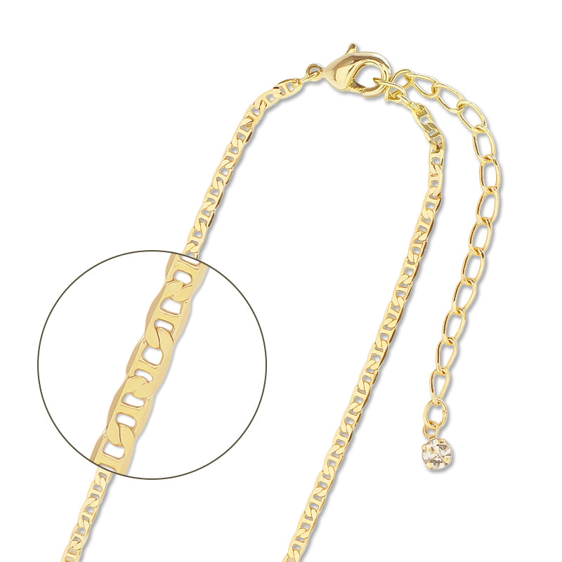 Chain neck K-433 (with adjuster) gold