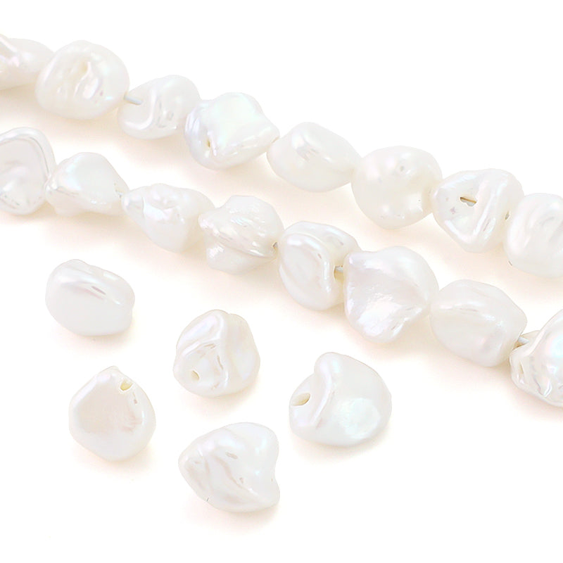 Freshwater pearl poppy white