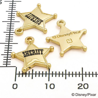 Charm Toy Story Sheriff Badge Gold