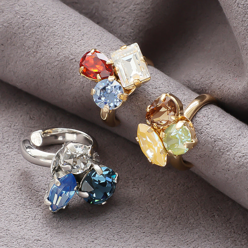 Ear cuff with round plate 2 gold