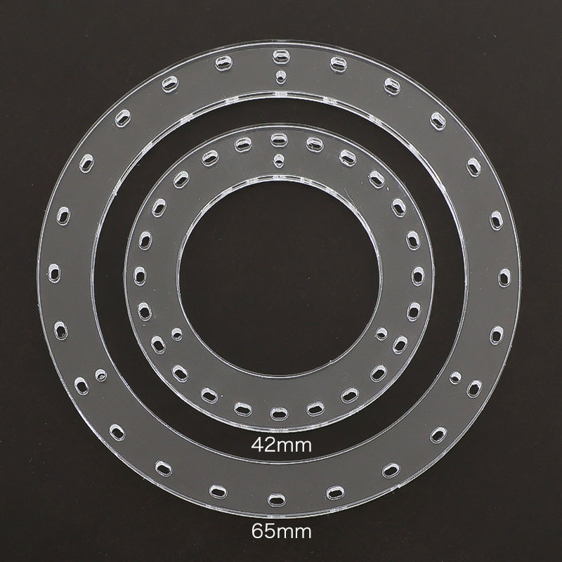 Acrylic chandelier base round clear