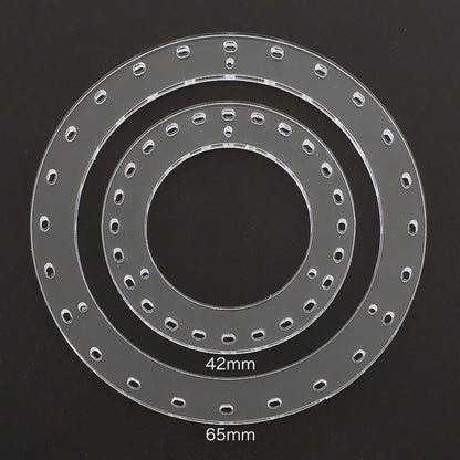 Acrylic chandelier base round clear