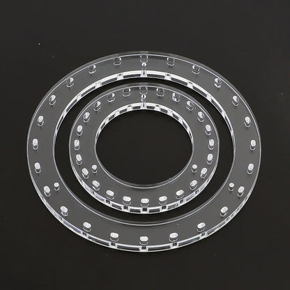 Acrylic chandelier base round clear