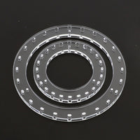 Acrylic chandelier base round clear
