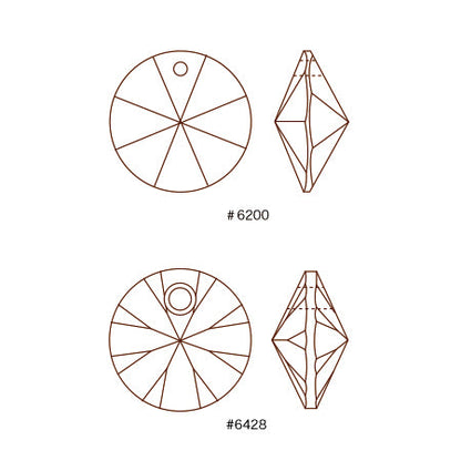 [大袋］貴和クリスタル ＃6428　クリスタルオーラム