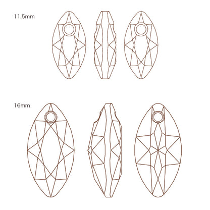 貴和クリスタル ＃6437　クリスタルゴールデンシャドウ