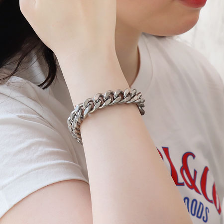 Chain bracelet al 835 AF Wong rhodium