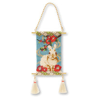 Set Zodiac Rabbit Stitch Tapestry Blue (KR0595)