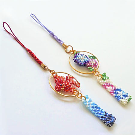 Bead stitch kit Kyo wind chime pattern netsuke