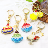 Bead Stitch Kit Kyo / Retro Cafe Keychain