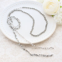 Kit Crystal Knotted Necklace Black (KR1138)